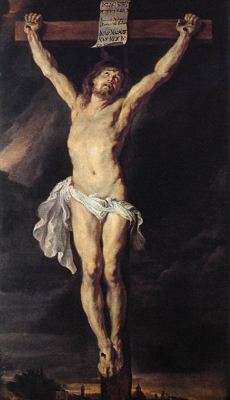 RUBENS, Pieter Pauwel The Crucified Christ af Sweden oil painting art